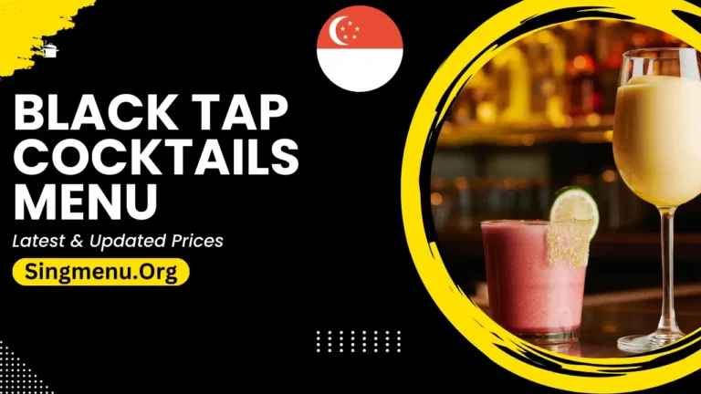 Black Tap Cocktails Menu Singapore Prices 2024