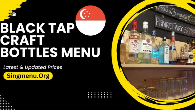 Black Tap Craft Bottles Menu Singapore Prices 2024