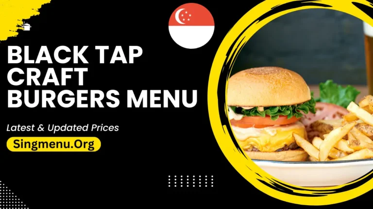 Black Tap Craft Burgers Menu Singapore Prices 2024