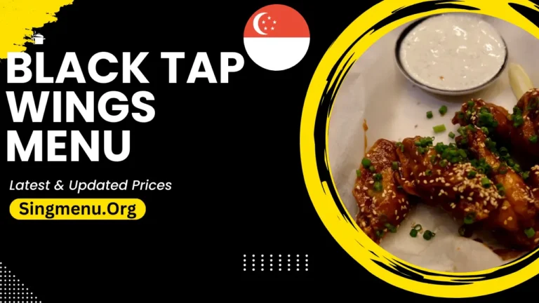 Black Tap Wings Menu Singapore Prices 2024