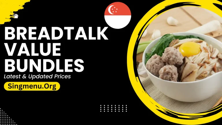 Breadtalk Value Bundles Menu Singapore Prices 2024