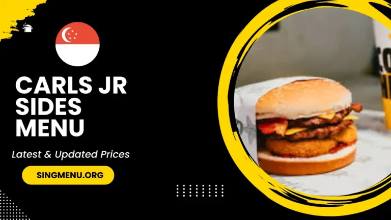 Carls Jr Sides Menu Singapore Prices 2024