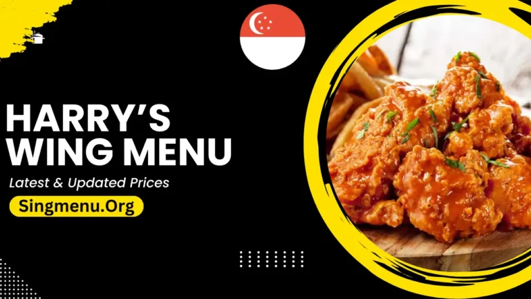 Harry’s Wing Menu Singapore Prices 2024