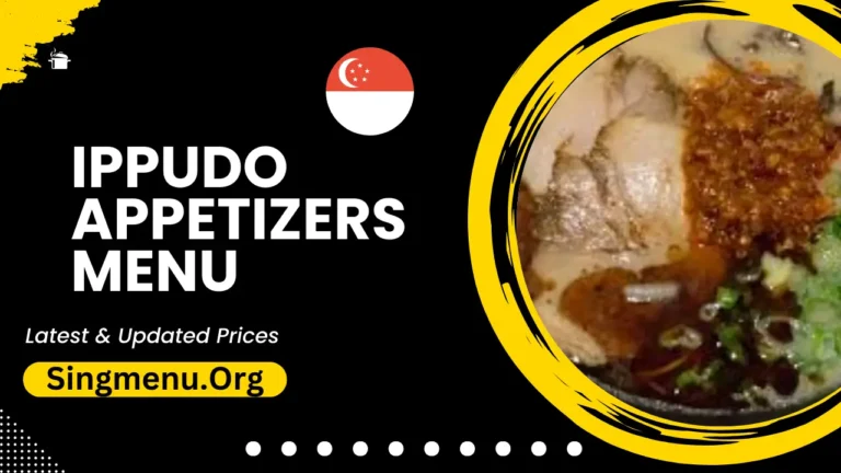 Ippudo Appetizers Menu Singapore Prices 2024