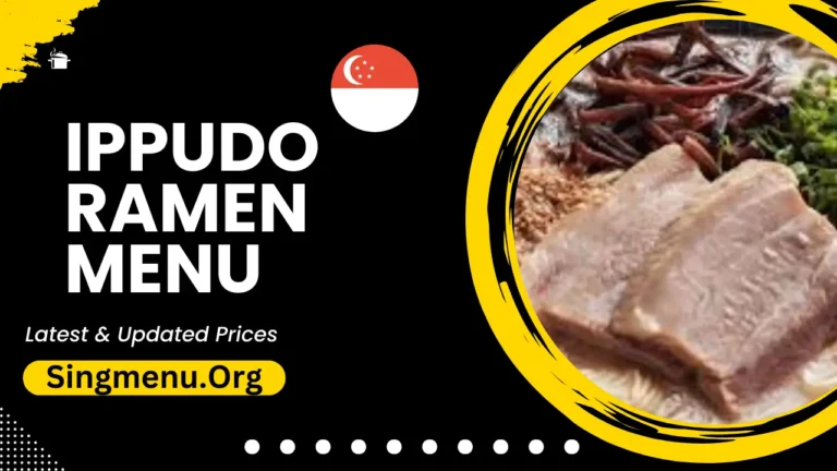 Ippudo Ramen Menu Singapore Prices 2024