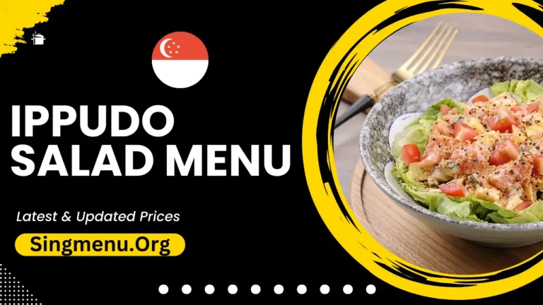 Ippudo Salad Menu Singapore Prices 2024