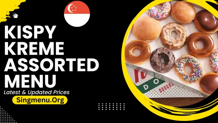 Kispy Kreme Assorted Doughnuts Menu Singapore Prices 2024