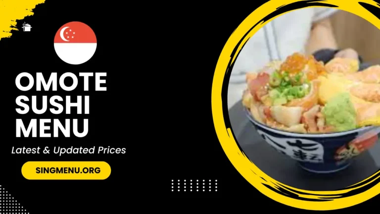 Omote Sushi Menu Singapore Prices 2024