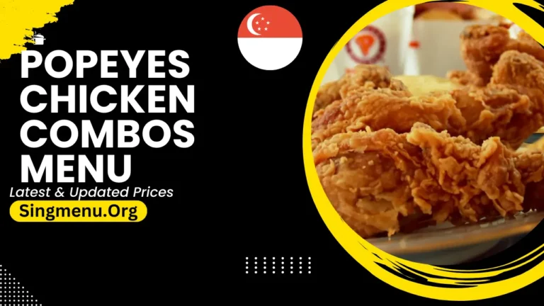 Popeyes Chicken Combos Menu Singapore Prices 2024