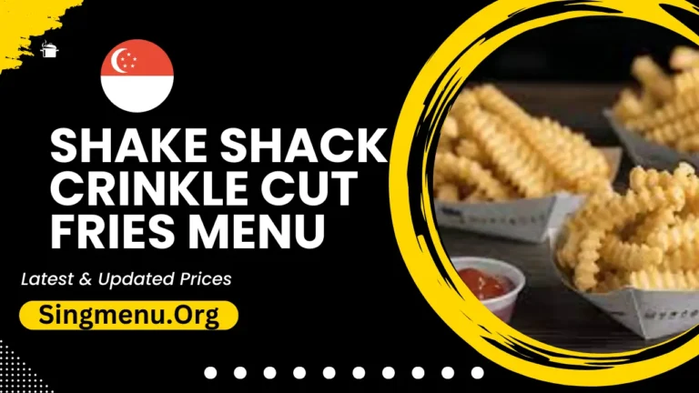 Shake Shack Crinkle Cut Fries Menu Singapore Prices 2024