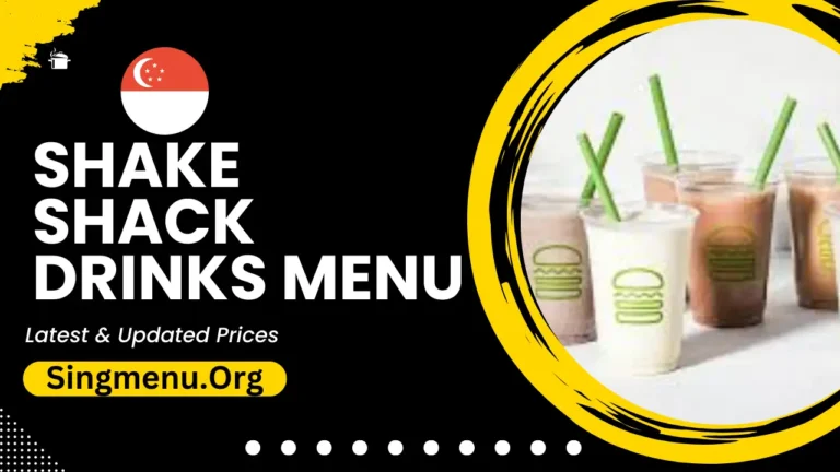 Shake Shack Drinks Menu Singapore Prices 2024