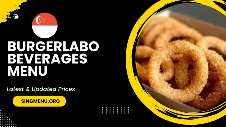 Burgerlabo Beverages Menu Singapore Prices 2024