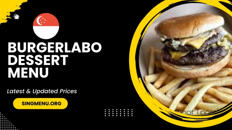 Burgerlabo Dessert Menu Singapore Prices 2024