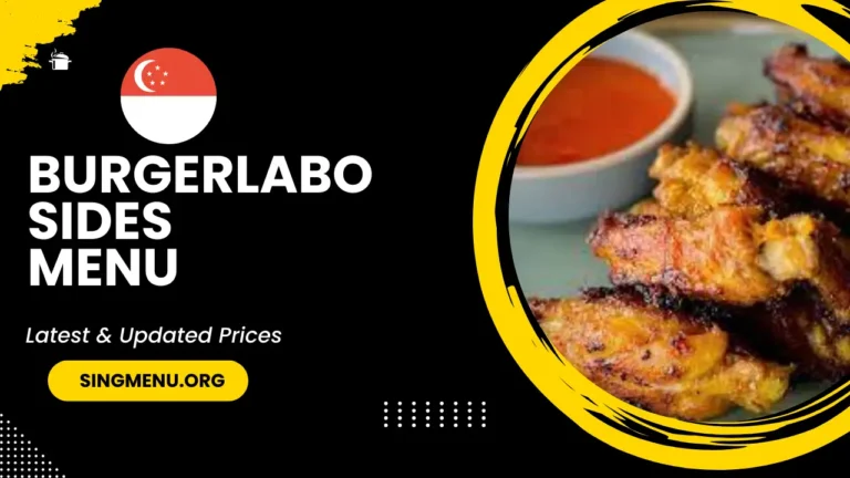 Burgerlabo Sides Menu Singapore Prices 2024