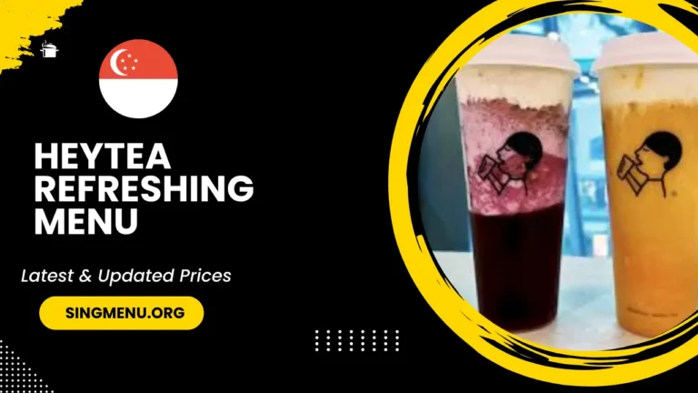 Heytea Refreshing Menu Singapore Prices 2024