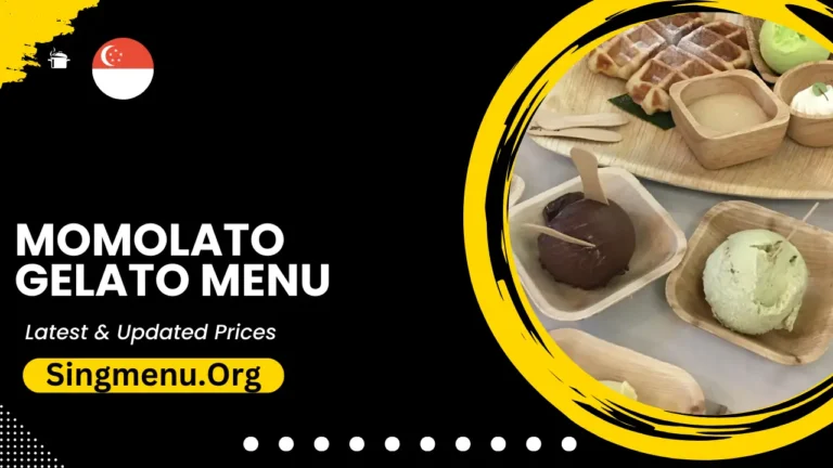 Momolato Gelato Menu Singapore Prices 2024