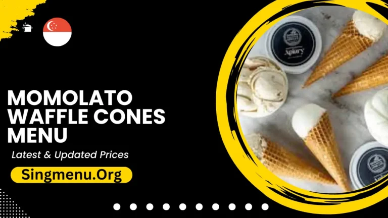 Momolato Waffle Cones Menu Singapore Prices 2024