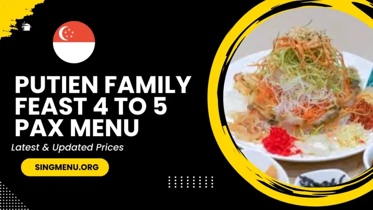 Putien Family Feast 4 To 5 Pax Menu Singapore Prices 2024