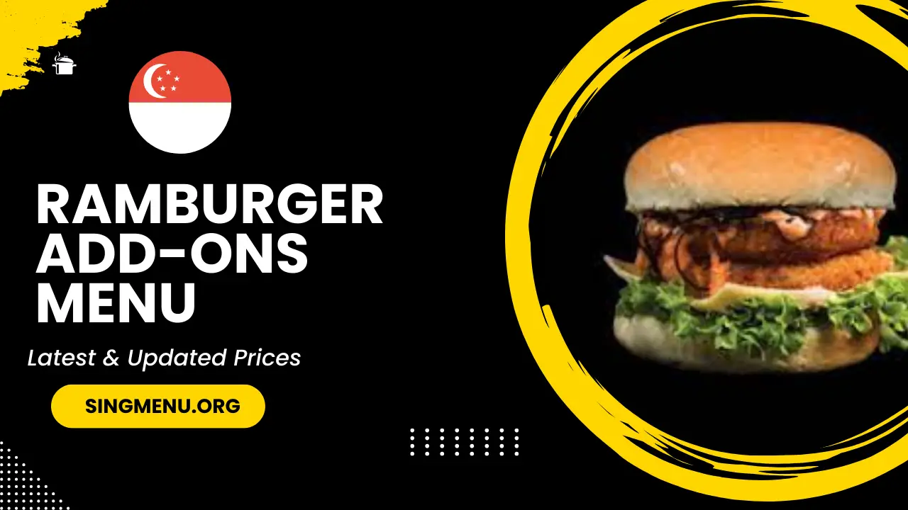 Ramburger Add-Ons Menu Singapore