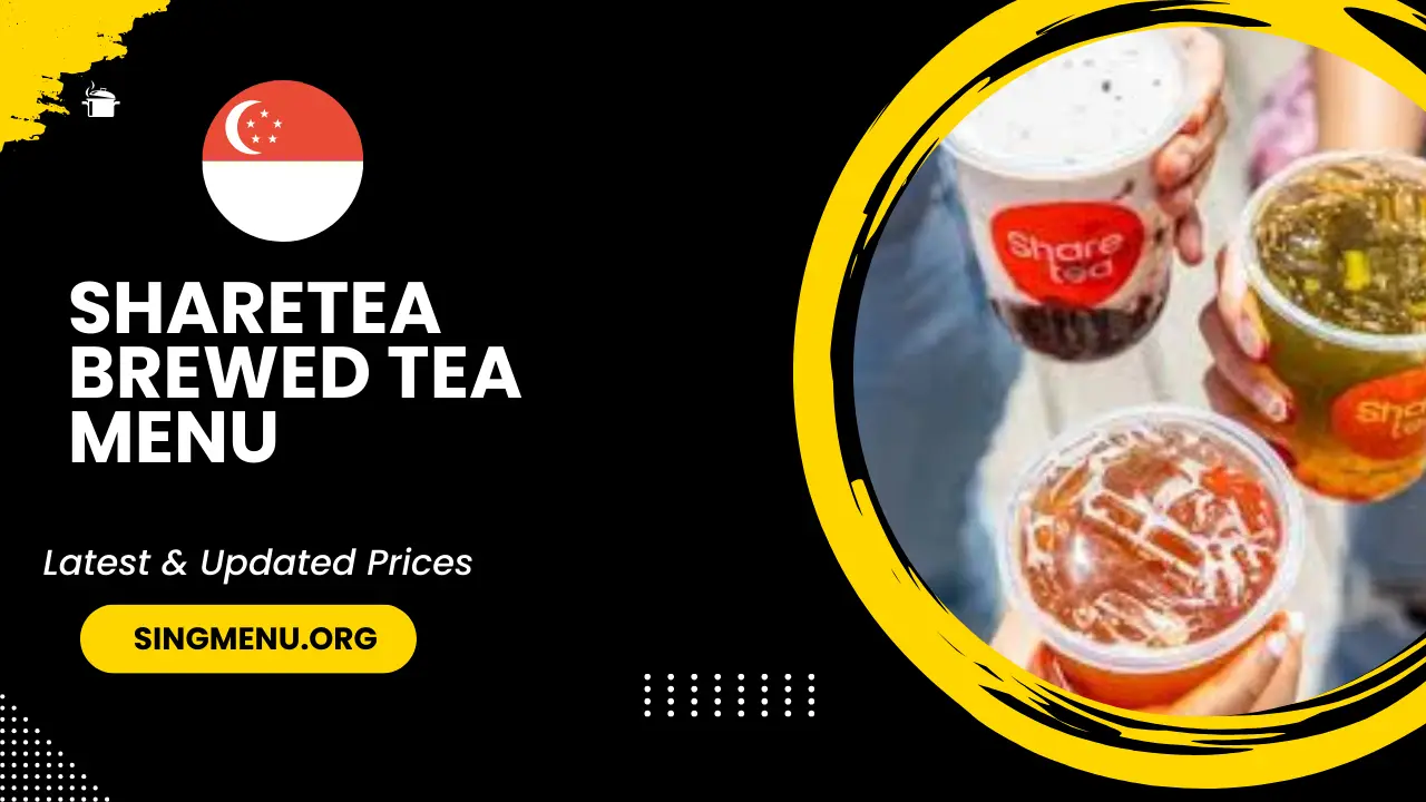 Sharetea Brewed Tea Menu Singapore