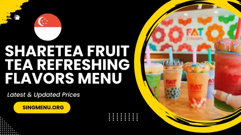 Sharetea Fruit Tea Refreshing Flavors Menu Singapore Prices 2024