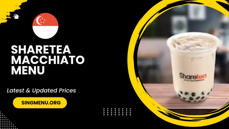 Sharetea Macchiato Menu Singapore Prices 2024