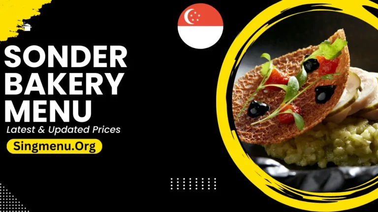 Sonder Bakery Menu Singapore Prices 2024