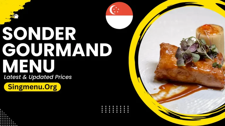 Sonder Gourmand Menu Singapore Prices 2024