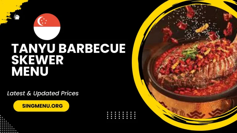 Tanyu Barbecue Skewer Menu Singapore Prices 2024