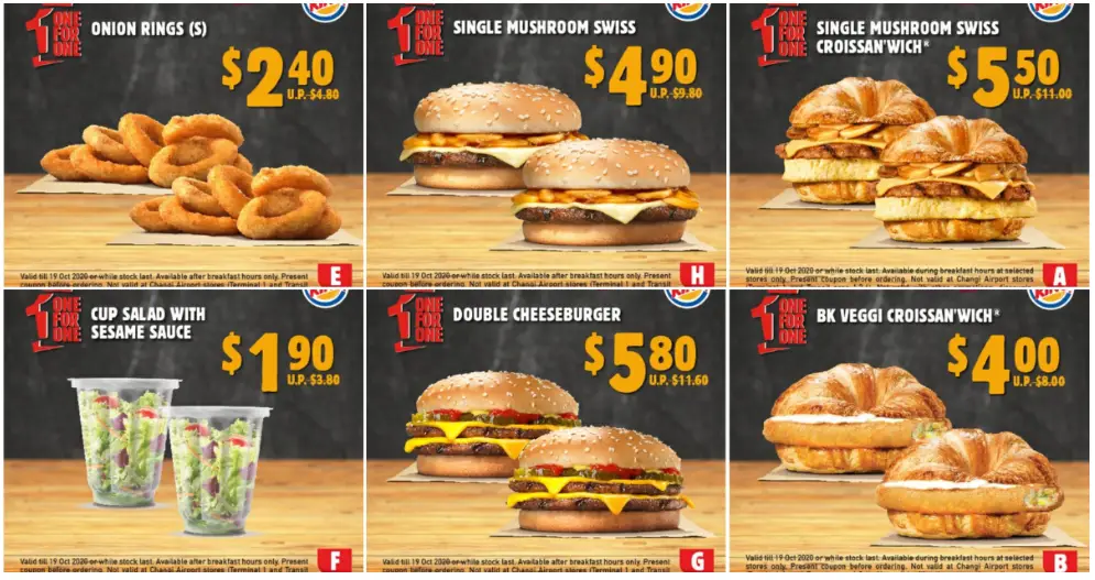 Burger King Menu