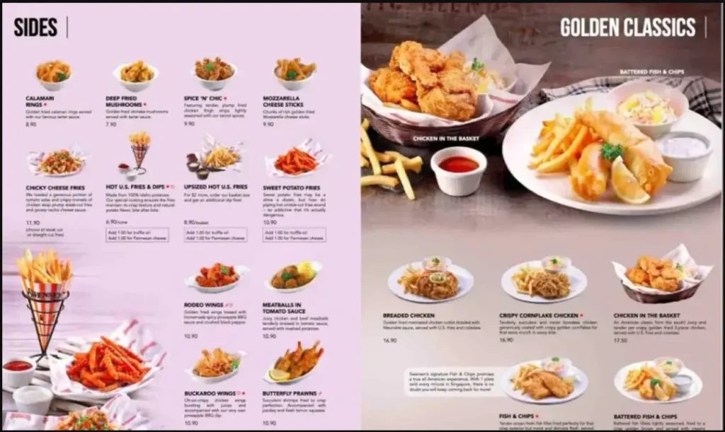 Swensen's Menu Sides 